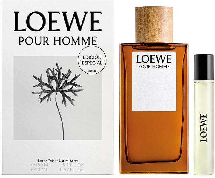 Zestaw Loewe Pour Homme Woda toaletowa 100 ml + Woda toaletowa 10 ml + Balsam po goleniu 50 ml (8426017075060) - obraz 1