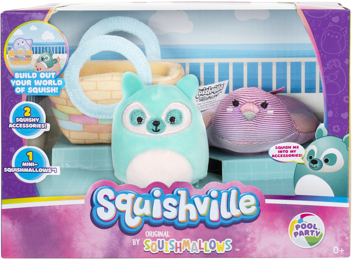 Zestaw zabawek Jazwares Squishville Mini Squishmallow Pool Party (191726428466) - obraz 1