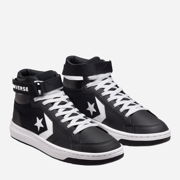 Sneakersy męskie skórzane na platformie wysokie Converse Pro Blaze V2 Mid A00986C 45 (11US) 29.5 cm Czarne (194433827867) - obraz 2