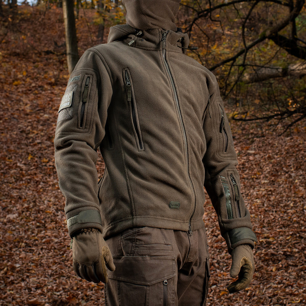 Чоловіча флісова куртка M-Tac DIVISION GEN.II з капюшоном олива розмір 3XL 56-58 - зображення 2