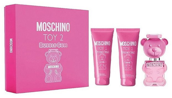 Zestaw damski Moschino Toy 2 Bubble Gum Woda toaletowa damska 50 ml + żel pod prysznic 50 ml + balsam do ciała 50 ml (8011003877164) - obraz 1