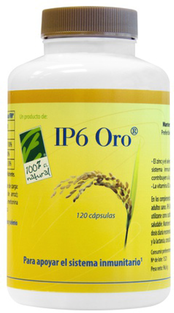 Натуральна харчова добавка 100% Natural IP6 Oro 120 капсул (8437008750675) - зображення 1
