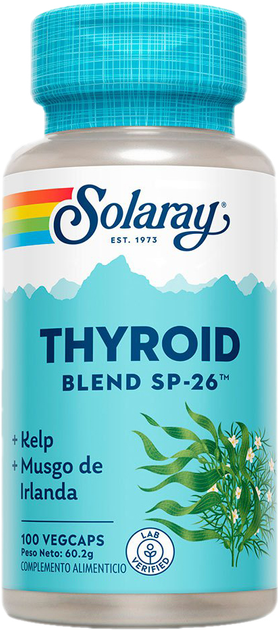 Натуральна харчова добавка Solaray Thyroid Blend SP-26 100 капсул (0076280554908) - зображення 1