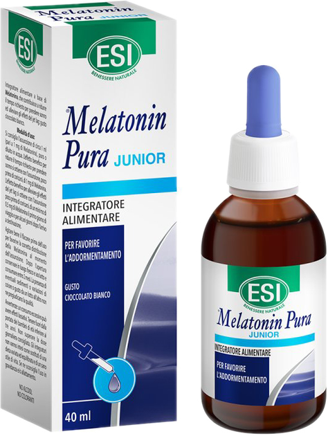 Naturalny suplement dla lepszego snu ESI Melatonin Gotas Junior 1 mg 40 ml (8008843129065) - obraz 1