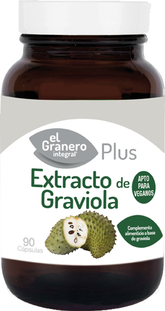Suplement diety El Granero Graviola-Guaranaba 510 mg 90 kapsułek (8422584033649) - obraz 1