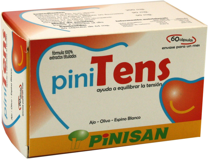 Натуральна харчова добавка Pinisan Pinitens 60 капсул (8435001001619) - зображення 1