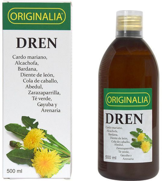 Suplement diety Integralia Dren Originalia Jarabe 500 ml (8436000544060) - obraz 1