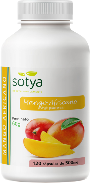 Suplement diety Sotya Mango Africano 120 vegan kapsułek (8427483008248) - obraz 1