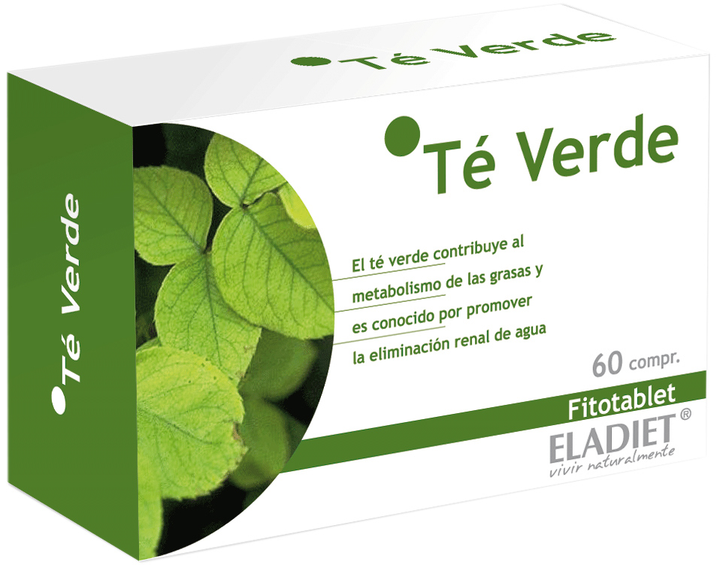 Suplement diety Eladiet Te Verde Fitotablet 60 kapsułek (8420101011606) - obraz 1