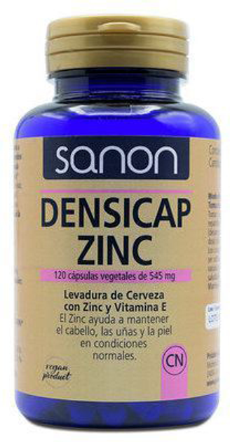 Натуральна харчова добавка Sanon Densicap Цинк 545 мг 120 капсул (8436556081927) - зображення 1