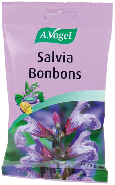 Lizaki szałwiowe A. Vogel Caramelos Salvia Bonbons  75 g (7610313414857) - obraz 1