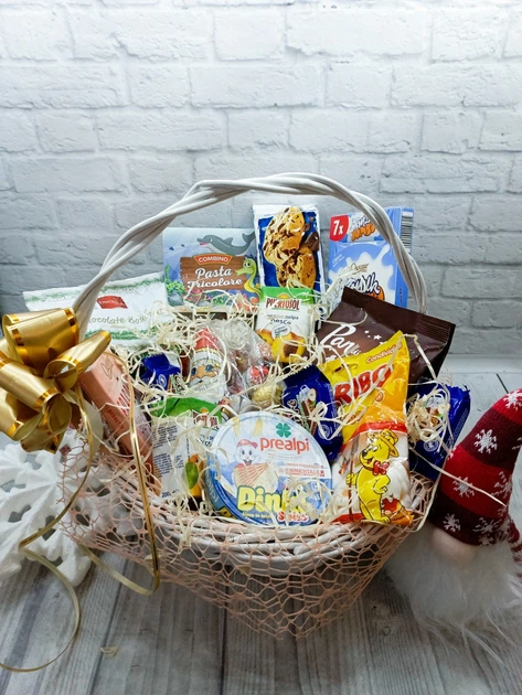 Подарунковий продуктовий кошик до Різдва Milano 2 - Фото 1 Подарунковий продуктовий кошик до Різдва Milano 2 - изображение 1