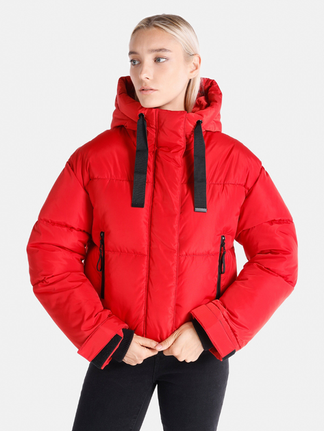 Акция на Куртка демісезонна коротка жіноча Colin's CL1065781RED M Red от Rozetka