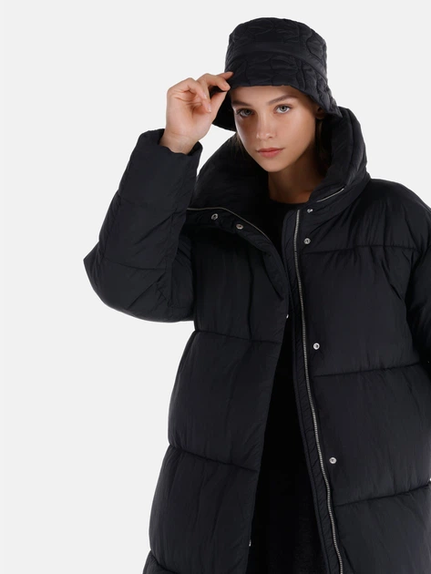 Куртка демисезонная длинная женская Colin's CL1065796BLK XS Черная (8683197777263) - Фото 3 Куртка демисезонная длинная женская Colin's CL1065796BLK XS Черная (8683197777263) - изображение 3
