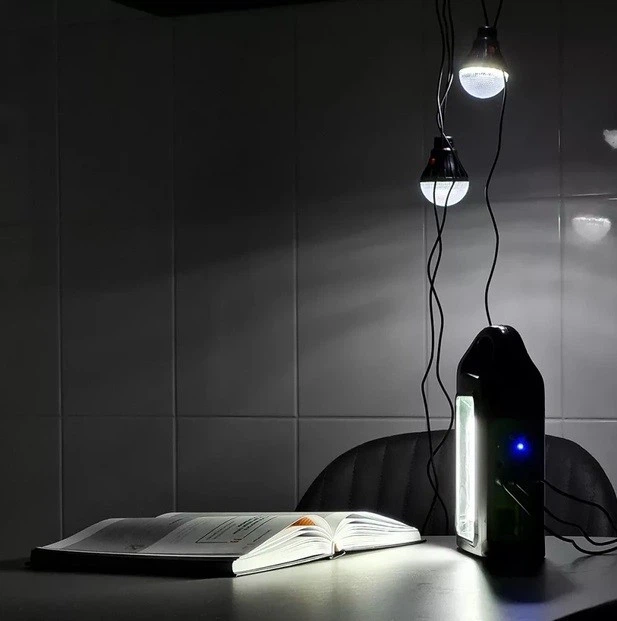 Портативна система освітлення CCLAMP CL-02 Ліхтар + 3 LED лампи + сонячна панель - зображення 14