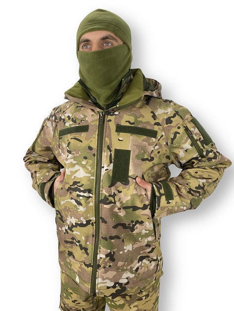 Куртка тактична Soft Shell ТТХ Мультикам 46 - зображення 1