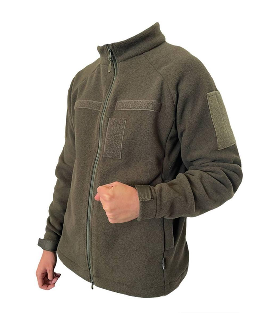 Кофта флісова ТТХ, Fleece-260 хакі, без посилення 48 - зображення 1