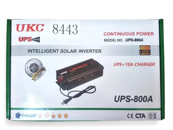 Инвертор с зарядкой преобразователь UKC UPS 800W 8443 - изображение 3