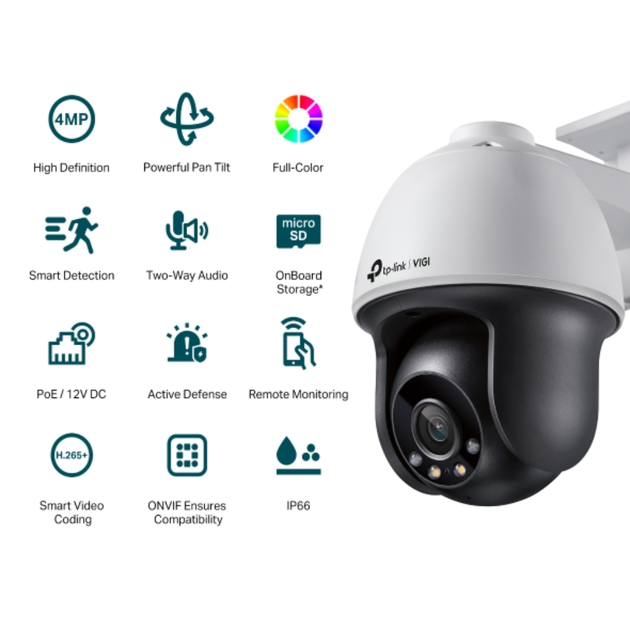 Камера видеонаблюдения TP-LINK VIGI C540 (4mm) купольная/уличная Белый/Черный - изображение 2