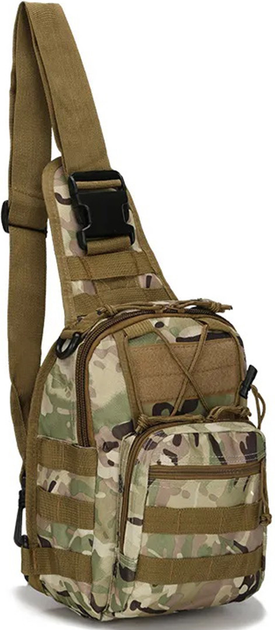 Тактическая мужская сумка через плечо M02M 6л. Барсетка Городская военная сумка Штурмовая Армейская - изображение 1
