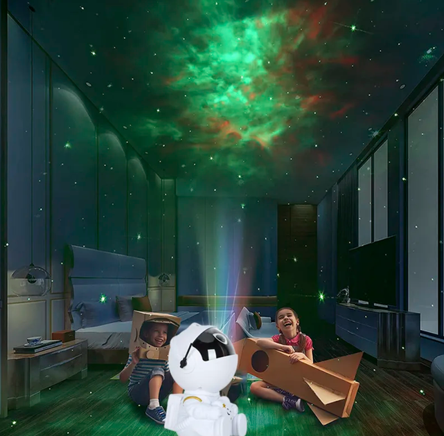 Ночник Проектор звездного неба и галактики TOPA Космонавт Астронавт Astronaut Nebula Projector 8 режимов с пультом ДУ - изображение 5
