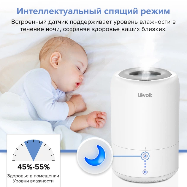 Увлажнитель воздуха и диффузор 2-в-1 Levoit Dual 100 - изображение 7