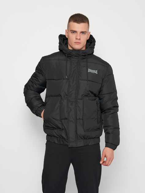 Куртка зимняя короткая мужская Lonsdale 117301-1513 2XL Black/Grey ...