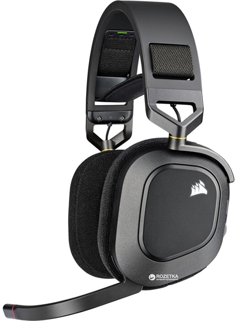 Навушники Corsair HS80 RGB Wireless Carbon (CA-9011235-EU) - зображення 4