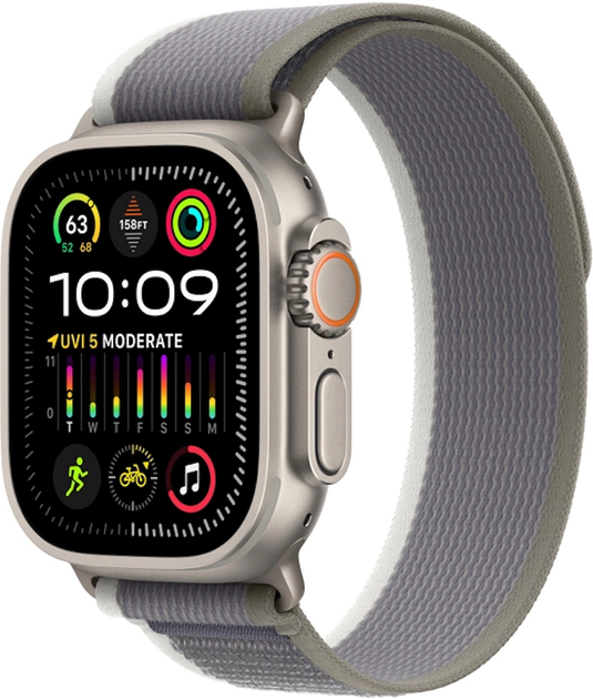 Ремешок для Apple Watch 49 / 46 / 45 / 44 mm Trail Loop green-gray - изображение 2