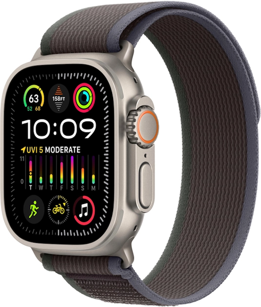 Ремешок для Apple Watch 49 / 46 / 45 / 44 mm Trail Loop blue-black - изображение 2