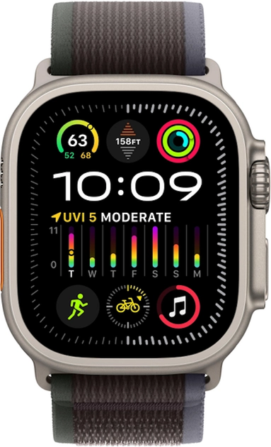 Ремешок для Apple Watch 49 / 46 / 45 / 44 mm Trail Loop blue-black - изображение 3