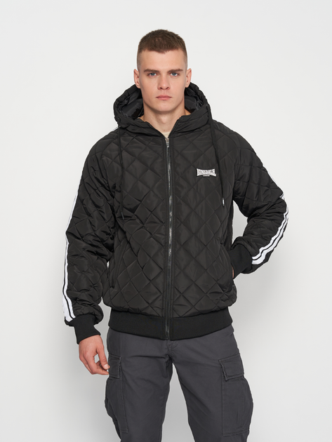 Куртка демисезонная с капюшоном мужская Lonsdale 117494-1500 S Black ...