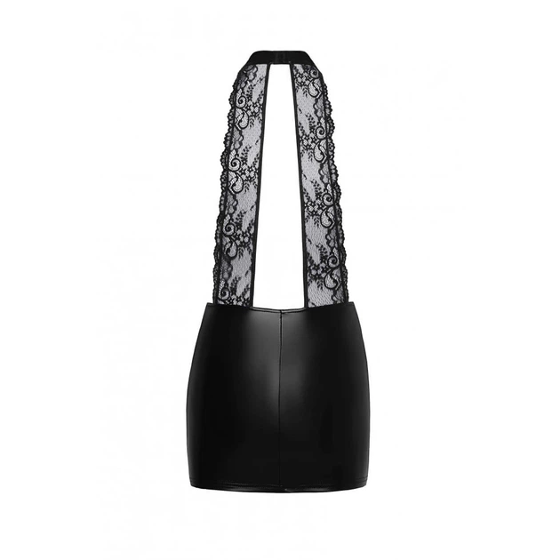 Мини-платье с кружевом Noir Handmade F279, виниловое, черное, L - Фото 5 Мини-платье с кружевом Noir Handmade F279, виниловое, черное, L - изображение 5