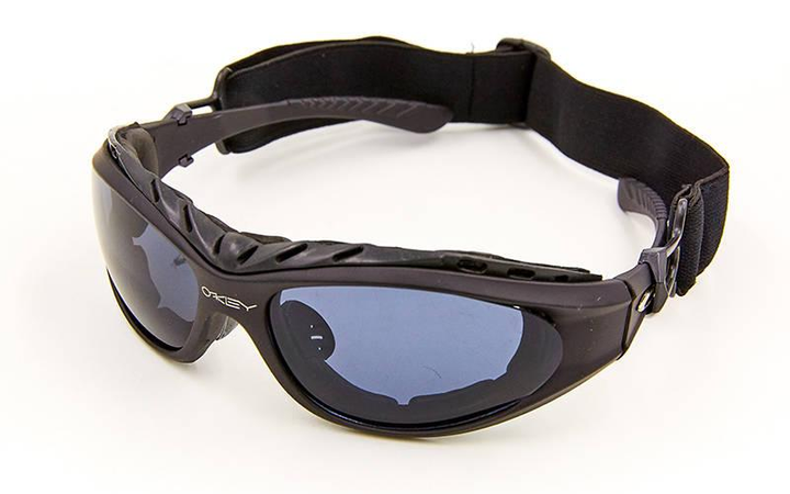 Очки спортивные защитные тактические очки с уплотнителем Zelart 8006 Black - изображение 1