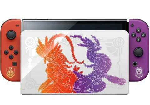 Игровая консоль Nintendo Switch OLED Pokemon Scarlet and Violet Edition - Фото 2 Игровая консоль Nintendo Switch OLED Pokemon Scarlet and Violet Edition - изображение 2