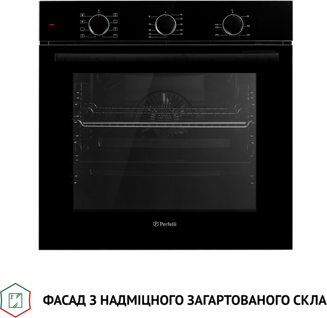 Духова шафа електрична Perfelli DIAMOND 6M8L NERO - зображення 3