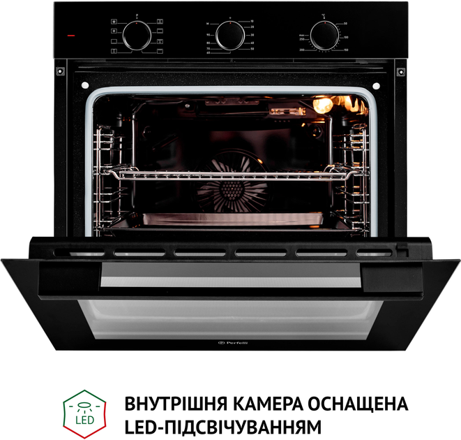 Духова шафа електрична Perfelli DIAMOND 6M8L NERO - зображення 9