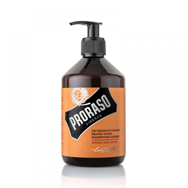 Шампунь для бороди Proraso Wood & Spice 500 мл. - Фото 1 Шампунь для бороди Proraso Wood & Spice 500 мл. - изображение 1