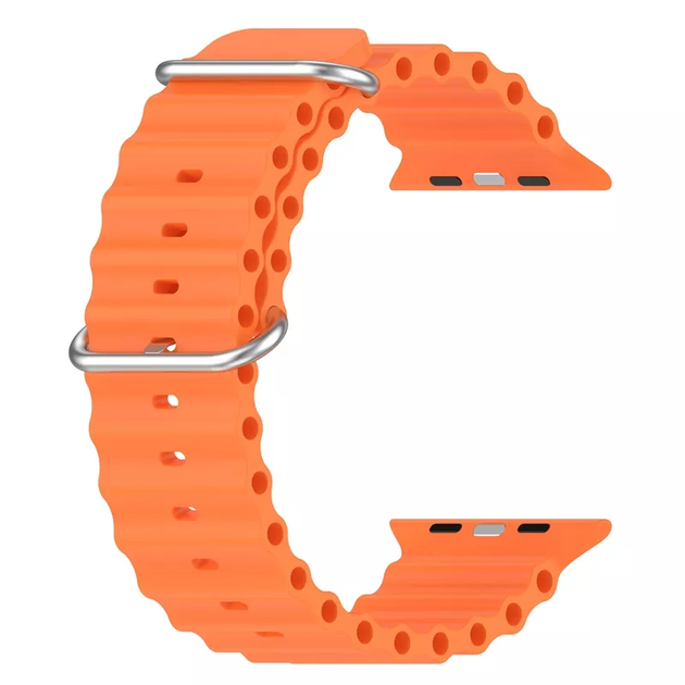 Ремінець для Apple Watch 49/45/44/42 mm Ocean Band orange - зображення 3