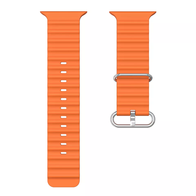 Ремінець для Apple Watch 49/45/44/42 mm Ocean Band orange - зображення 4