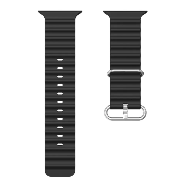 Ремешок для Apple Watch 49/45/44/42 mm Ocean Band black - изображение 4