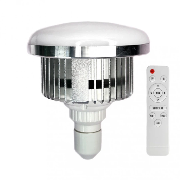 Светодиодная LED лампа 85W E27 3000- 6500 K с пультом для фото/видеосъёмки | Лампа для софтбокса | Лампа для постоянного света | 755706 - изображение 3