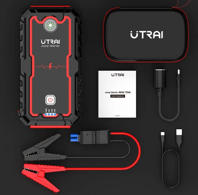 Пусковий автомобільний пристрій Jump Starter Utrai Jstar One 2000A 22000mAh Бустер - зображення 2