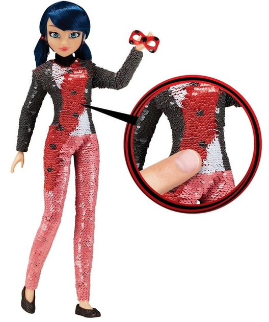 Lalka Playmates Miraculous Fashion Flip Marinette i strój Biedronki 26 cm (43377503750) - obraz 2