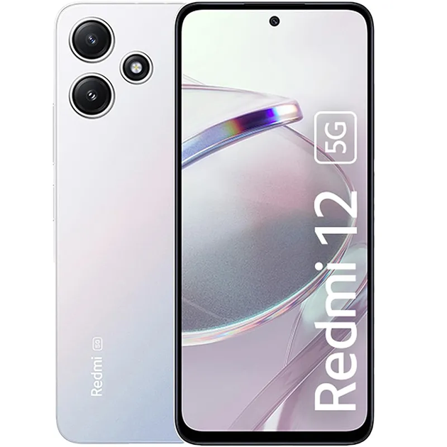Xiaomi Redmi 12 5G（128GB）ポーラーシルバー Мобільний телефон Xiaomi Redmi 12 5G 4/128Gb NFC Silver Europe