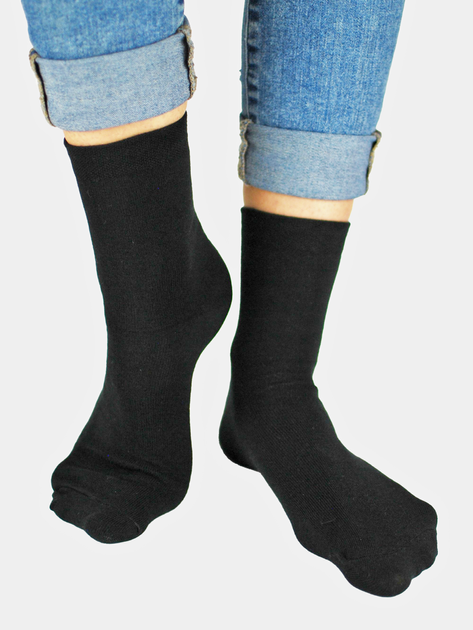 Шкарпетки чоловічі Noviti SB008-M-01 котон 39-42 Чорні (5905204312346) - зображення 1