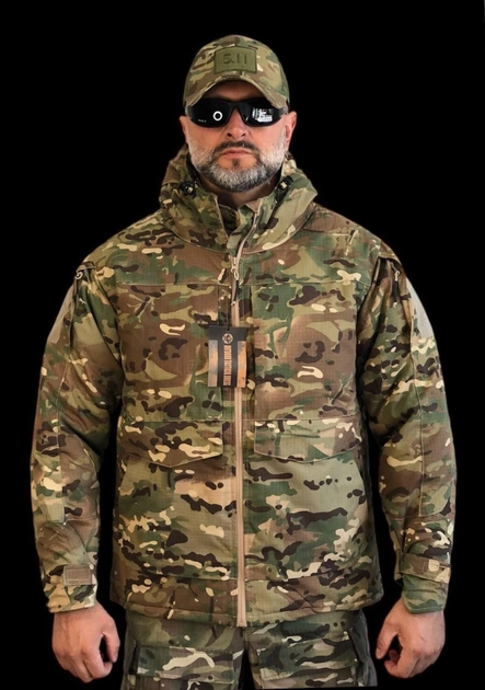 Зимова тактична куртка на Omni-Heat підклала УКР ТАКТ мультикам 52 - зображення 1