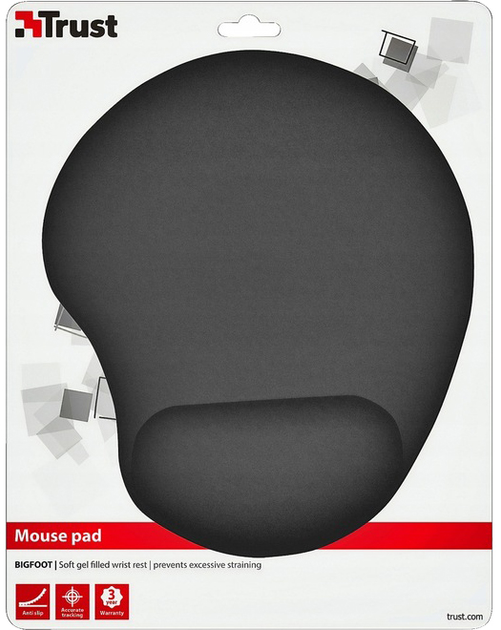 Podkładka pod mysz Trust 21 x 24 cm Czarny (8713439169775) - obraz 4