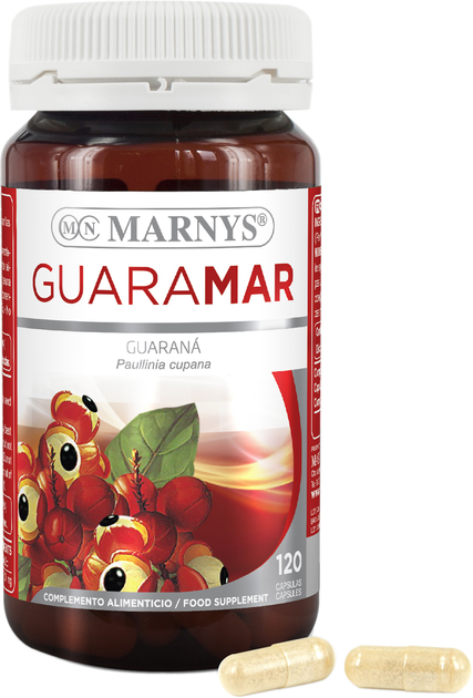 Натуральна харчова добавка Marnys Guaramar Guarana 500 мг 120 капсул (8410885071606) - зображення 1