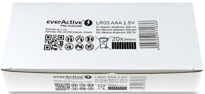 Baterie everActive LR03/AAA 10 szt. (LR0310PAK) - obraz 3